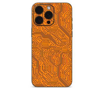 iPhone 15 Pro skin, Pulse Grid, back skin without logo cutout