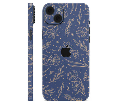 iPhone 15 skin, Twilight, full wrap with logo cutout