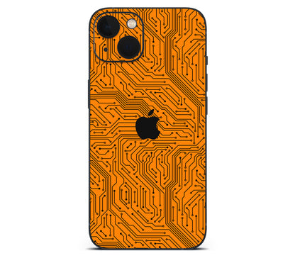 iPhone 13 skin, Pulse Grid, back skin with logo cutout