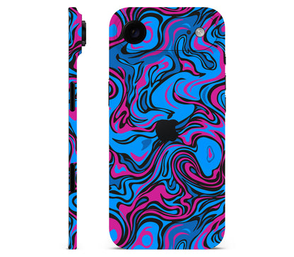 iPhone Air skin, Brain Drain, full wrap with logo cutout