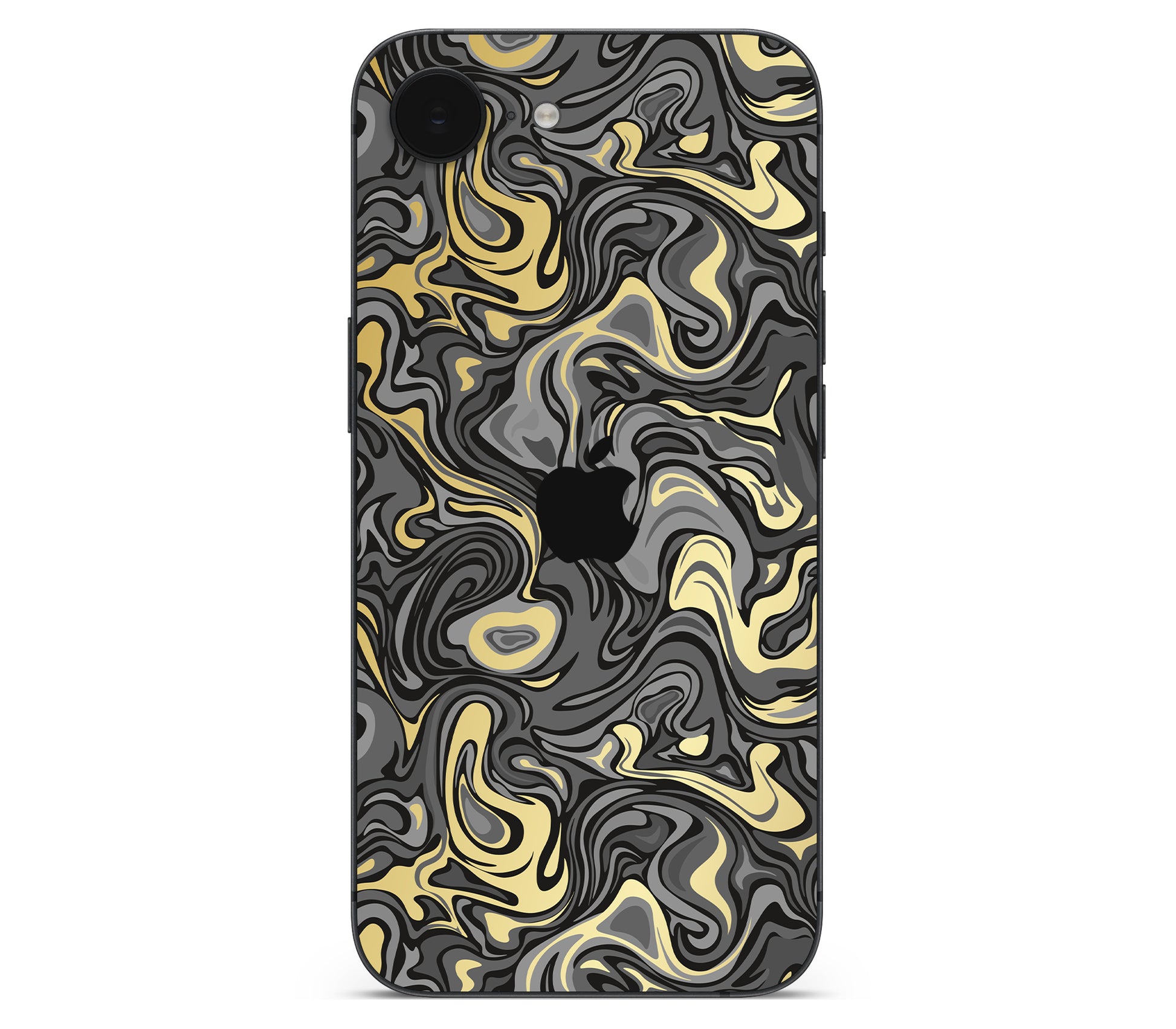 iPhone 16e skin, Damnation, back skin with logo cutout