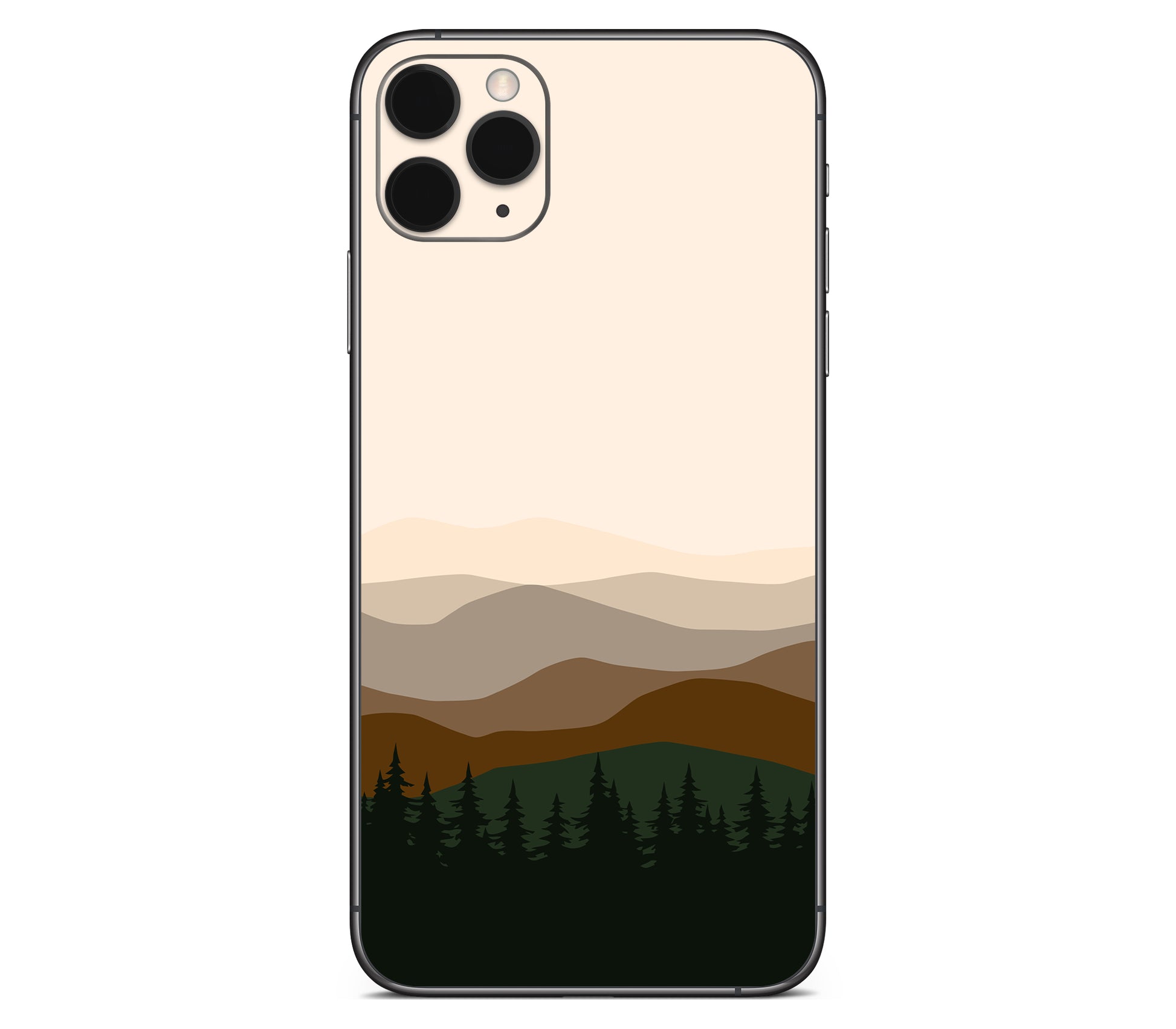 iPhone 11 Pro skin, Sierra Dusk, back skin without logo cutout