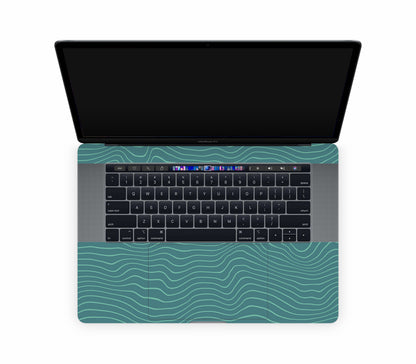 MacBook Pro 15" (2019, Touch Bar) skin, Tide, inside skin
