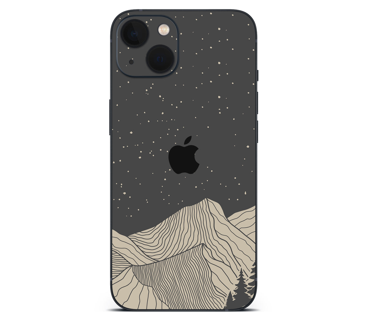 iPhone 13 skin, Nightline, back skin with logo cutout