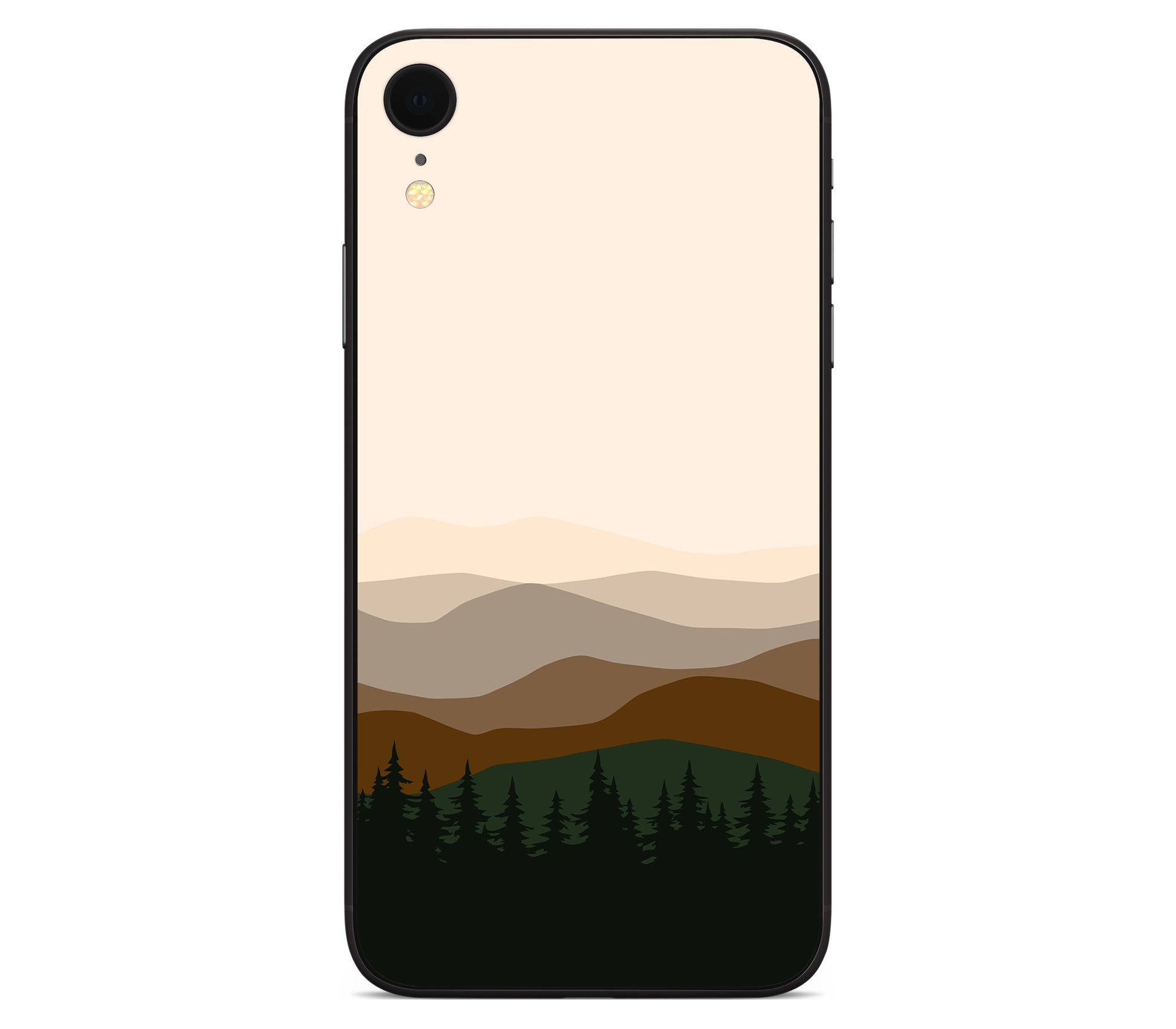 iPhone XR skin, Sierra Dusk, back skin without logo cutout