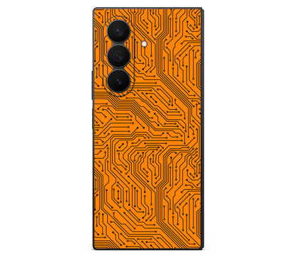 Galaxy Z Fold 7 skin, Pulse Grid, full wrap skin