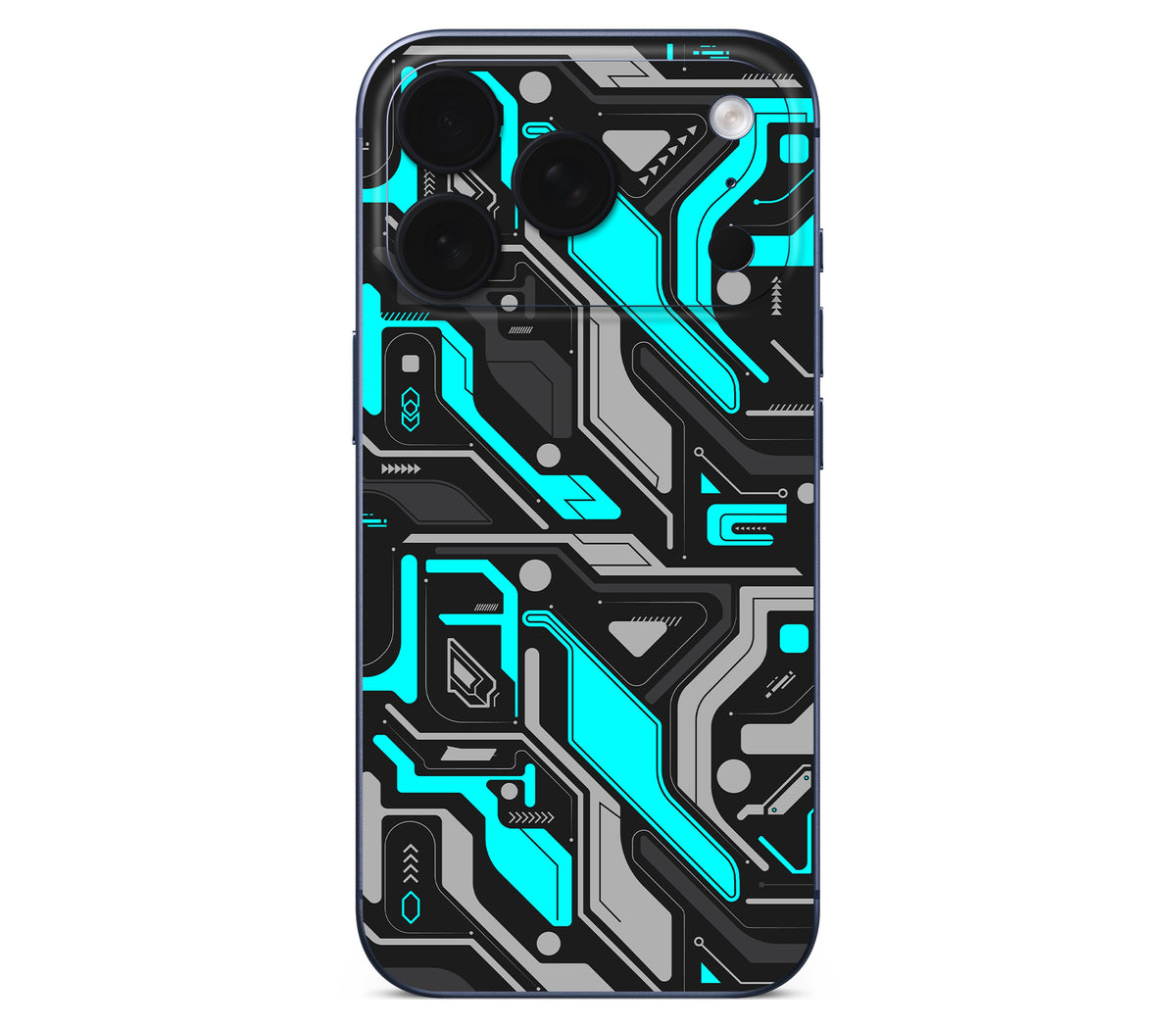 iPhone 18 Pro skin, Code Rot (Glitch), back skin without logo cutout