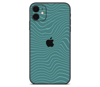 iPhone 11 skin, Tide, back skin with logo cutout