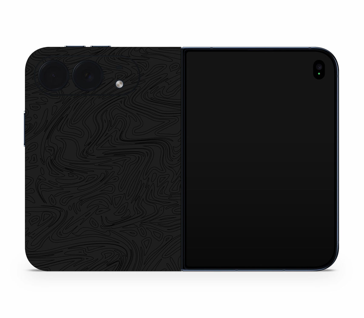 iPhone Duo skin, Black Ice, full wrap without logo cutout