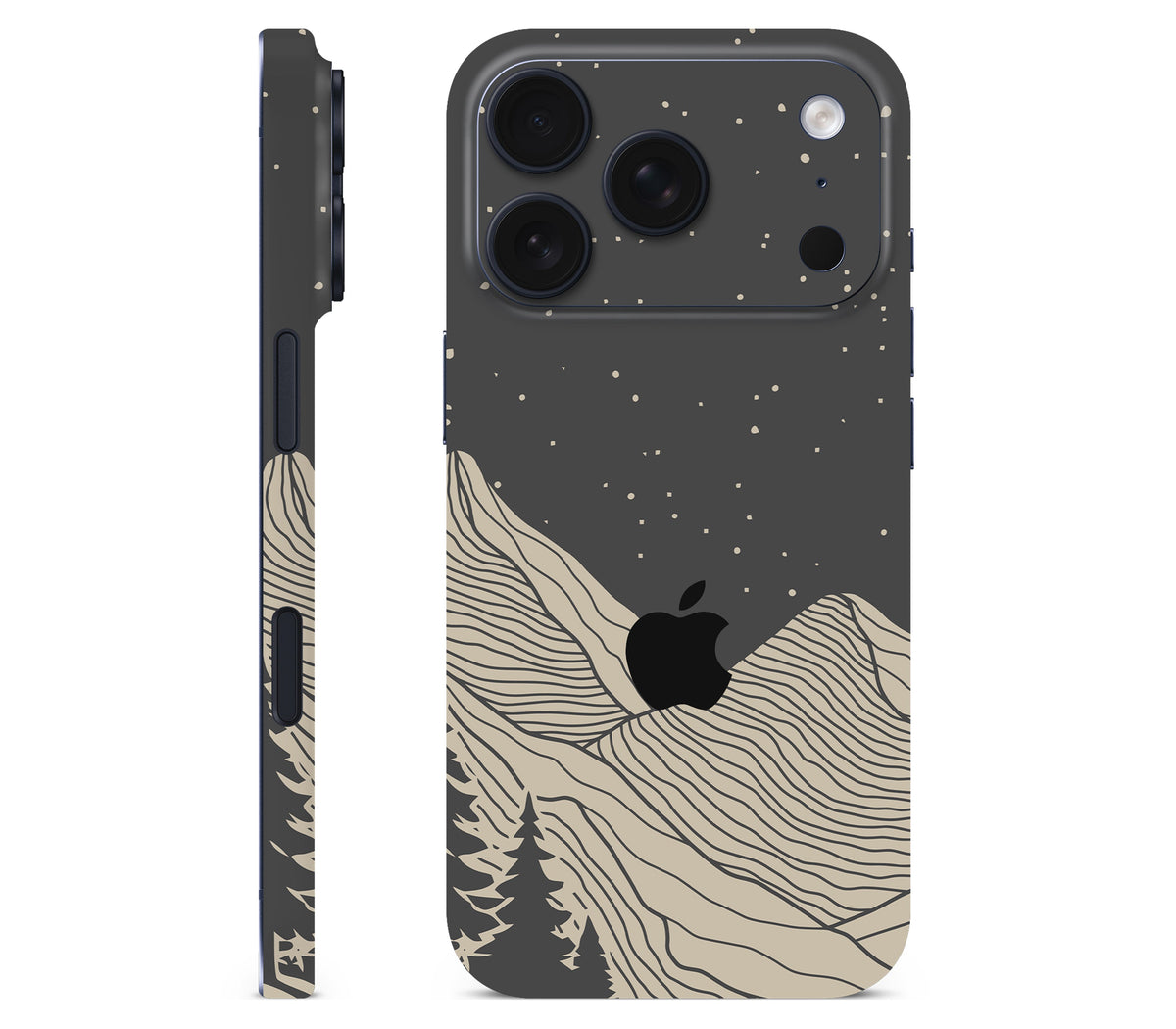iPhone 18 Pro skin, Nightline, full wrap with logo cutout