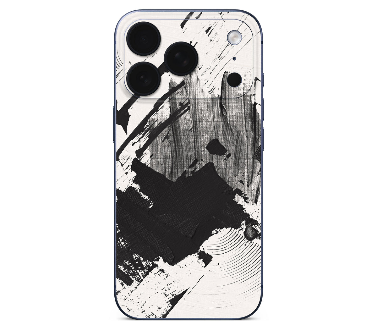 iPhone 18 Pro skin, Black Noir, back skin without logo cutout