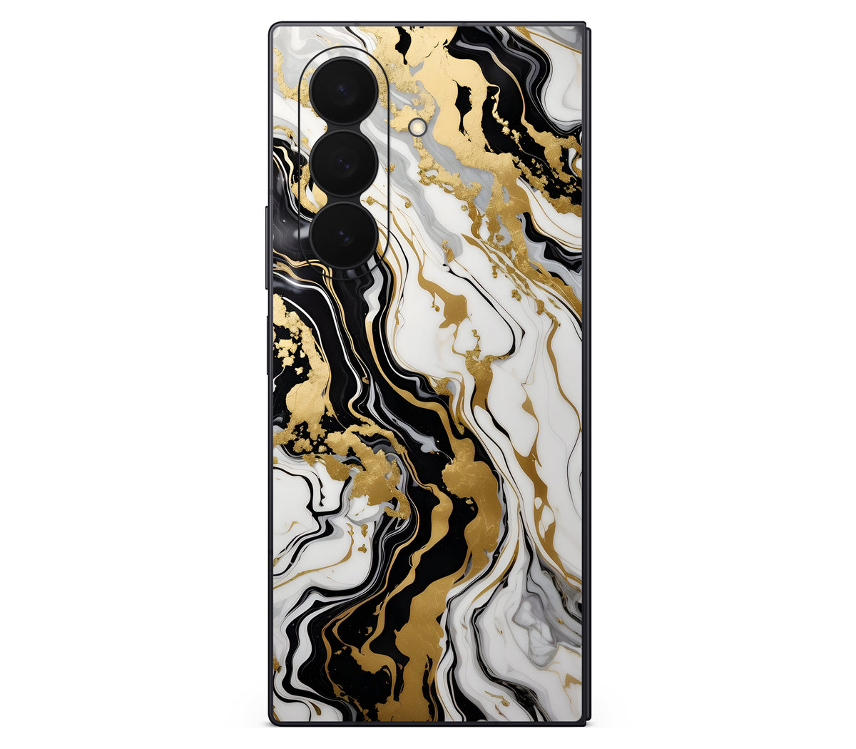 Galaxy Z Fold 8 Ultra skin, Gold Flare, back skin