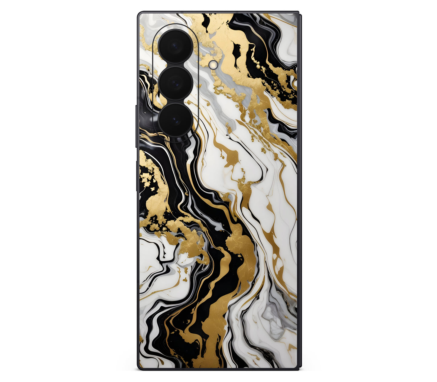 Galaxy Z Fold 8 Ultra skin, Gold Flare, back skin