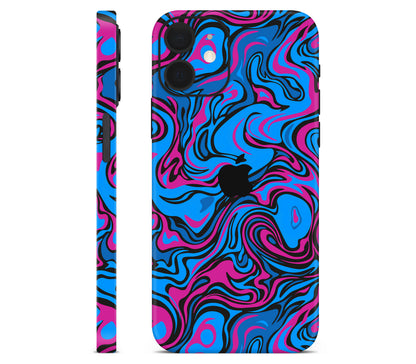 iPhone 12 skin, Brain Drain, full wrap with logo cutout