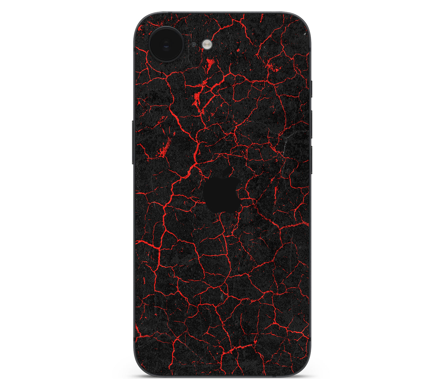 iPhone 17e skin, Hellcrack, back skin with logo cutout