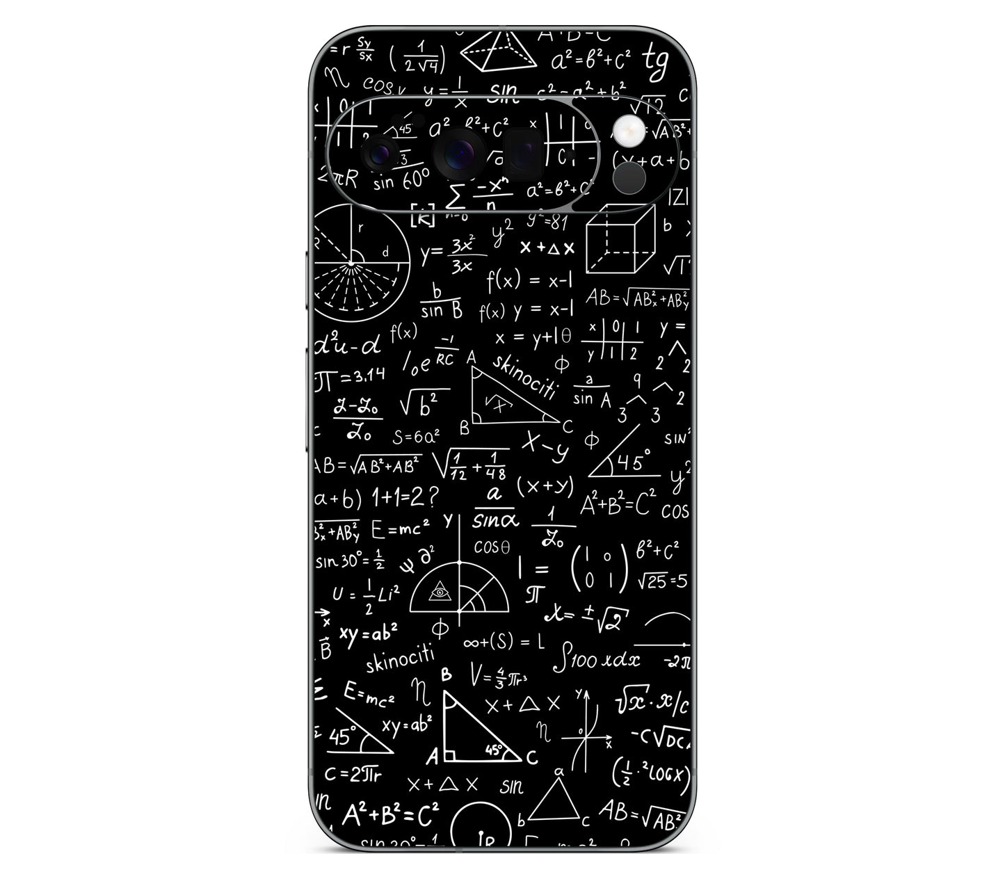 Google Pixel 11 Pro XL skin, Math Madness, back skin