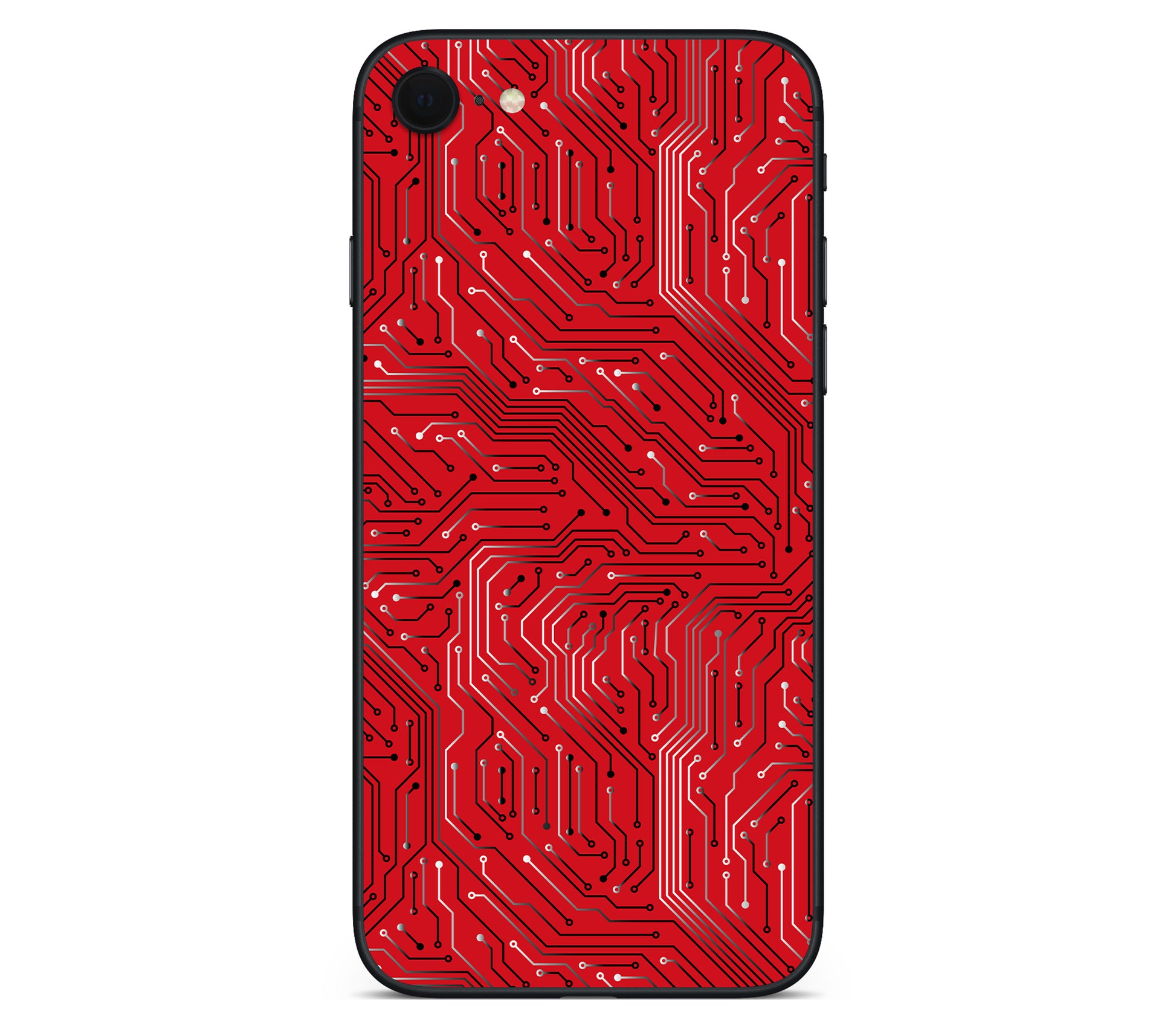 iPhone SE 2022 Gen3 skin, REDLINE, back skin without logo cutout