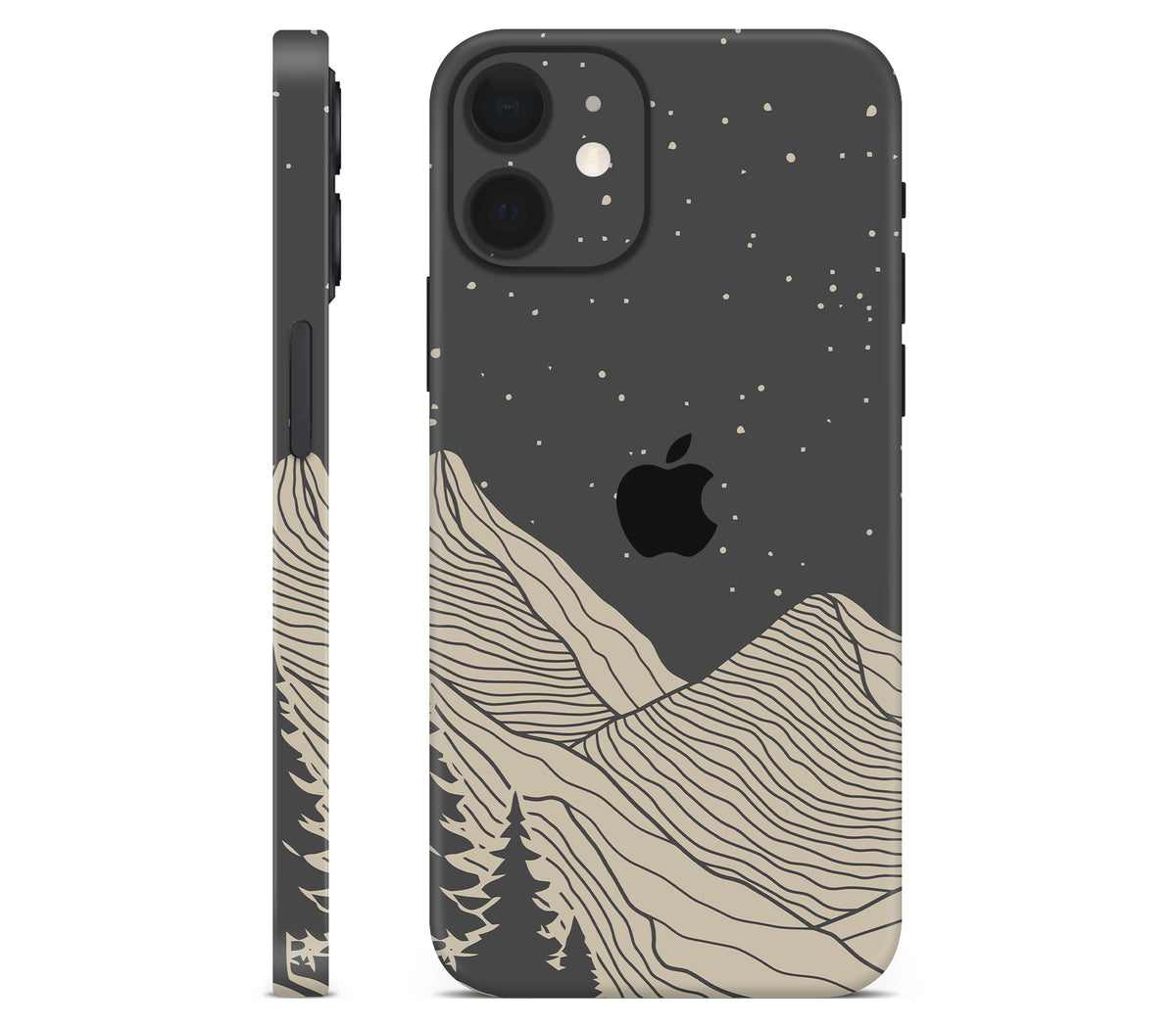 iPhone 12 skin, Nightline, full wrap with logo cutout