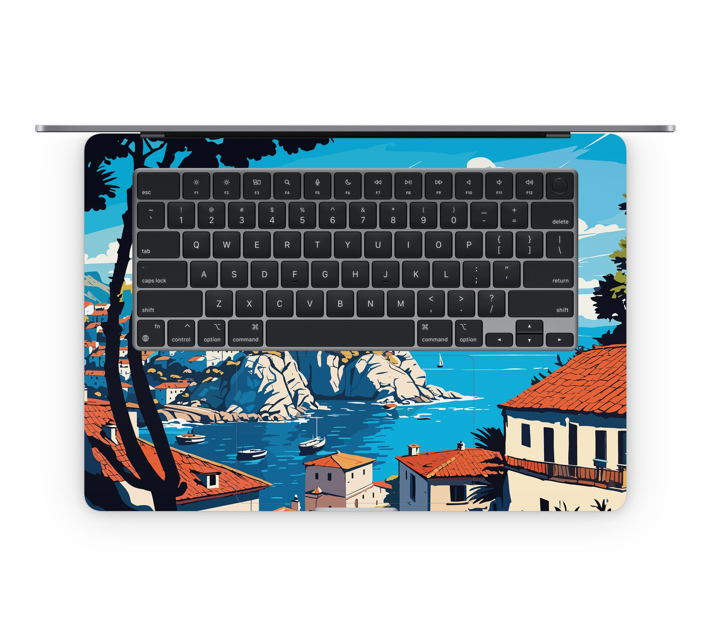 MacBook Air 15" (2025, M4) skin, Coastal Clouds, inside skin