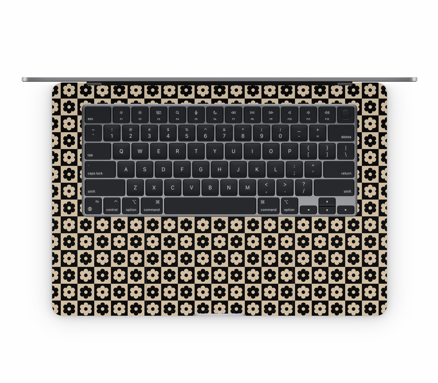 MacBook Air 15" (2025, M4) skin, Floral Grid, inside skin