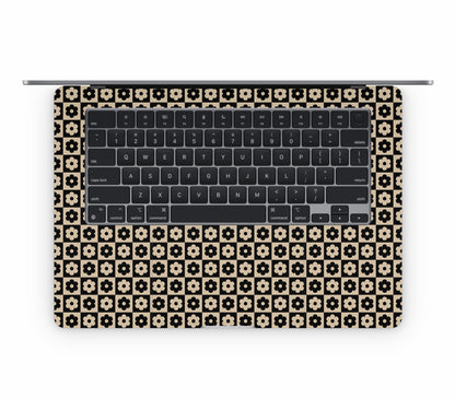MacBook Air 15" (2025, M4) skin, Floral Grid, inside skin