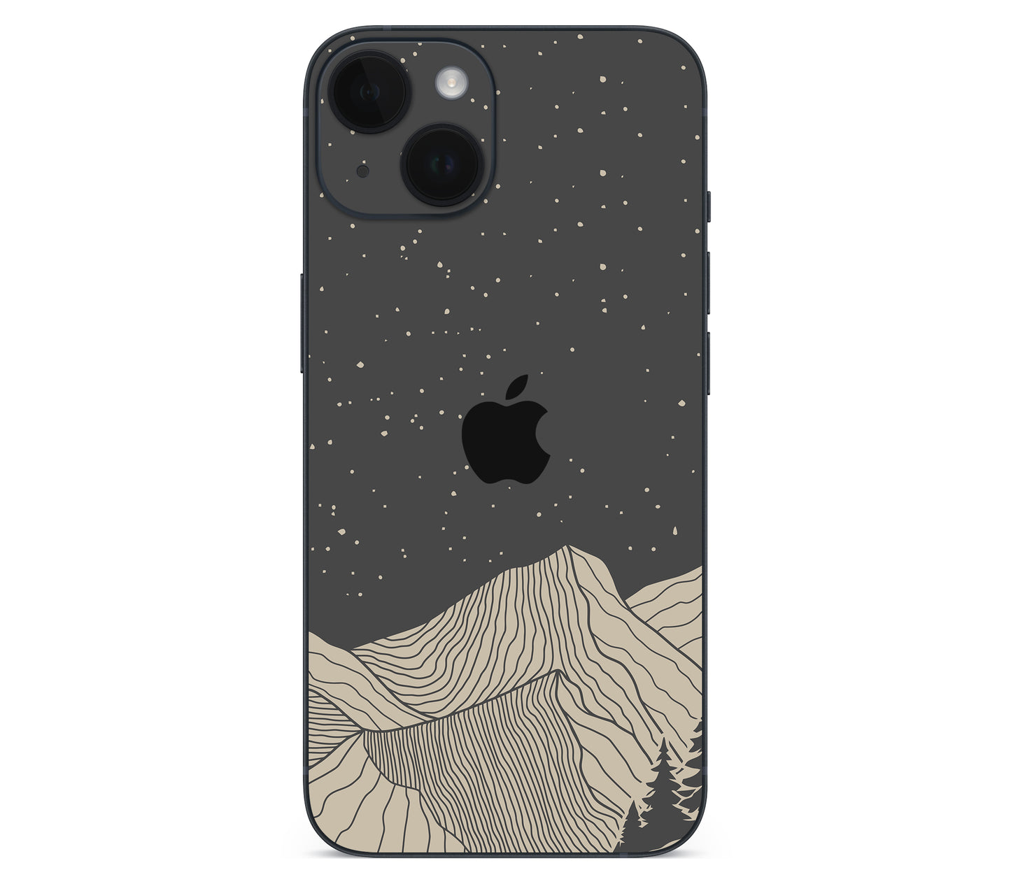 iPhone 14 Plus skin, Nightline, back skin with logo cutout