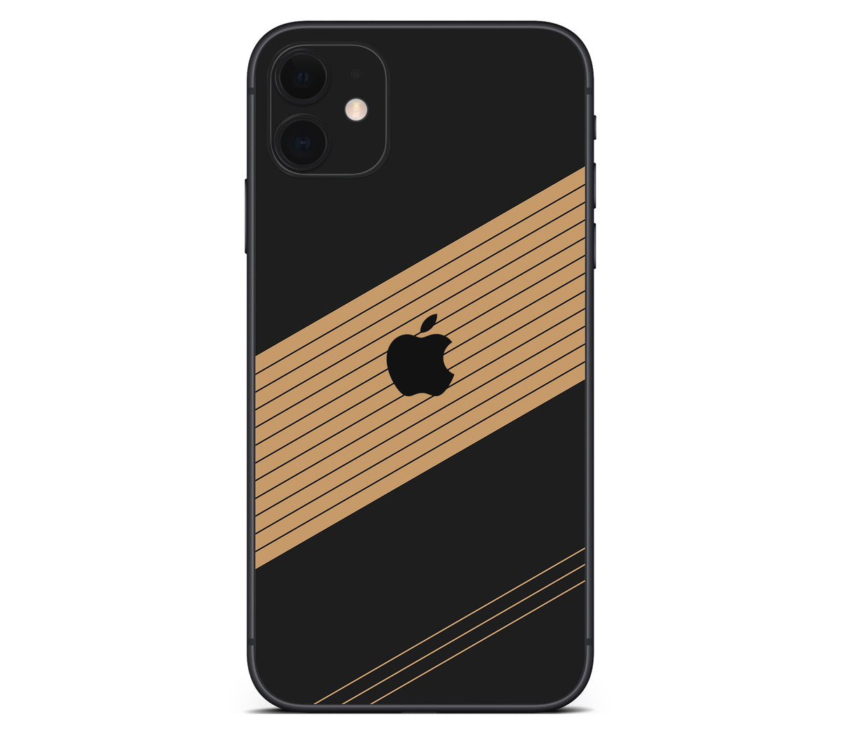 iPhone 11 skin, Discipline, back skin with logo cutout