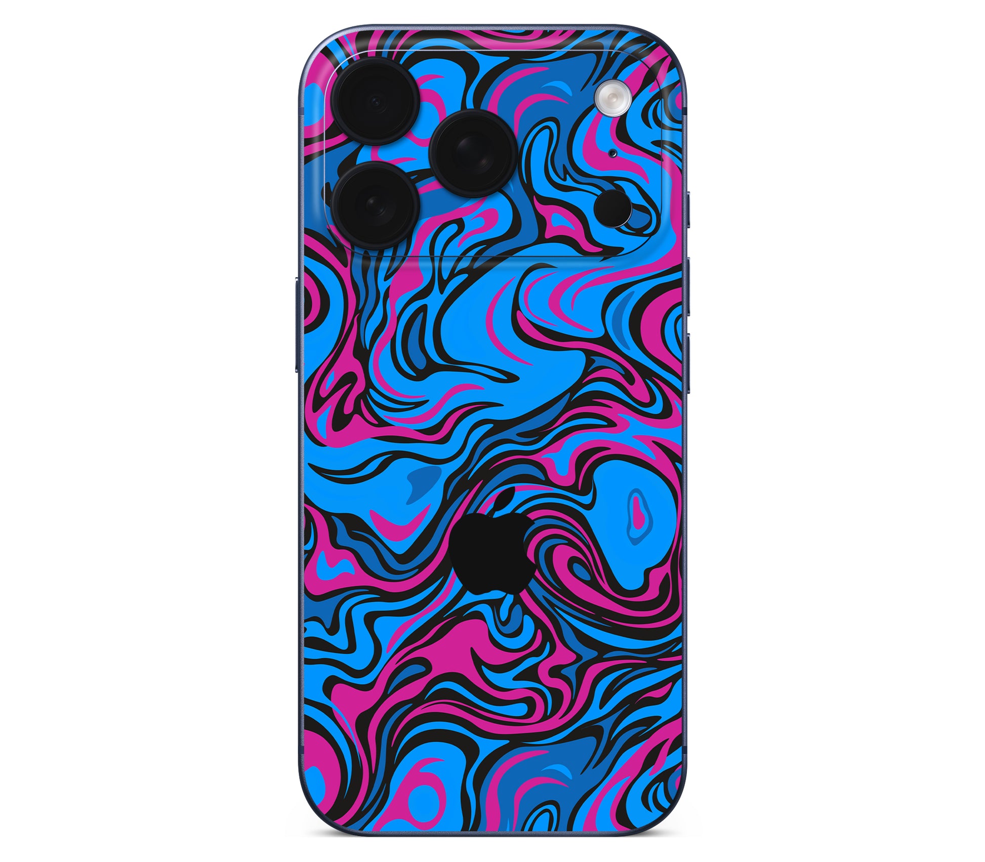 iPhone 17 Pro Max skin, Brain Drain, back skin with logo cutout