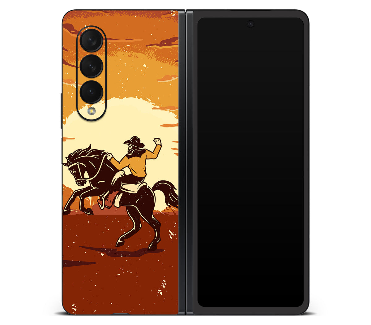 Galaxy Z Fold 3 skin, Cowboy, back skin