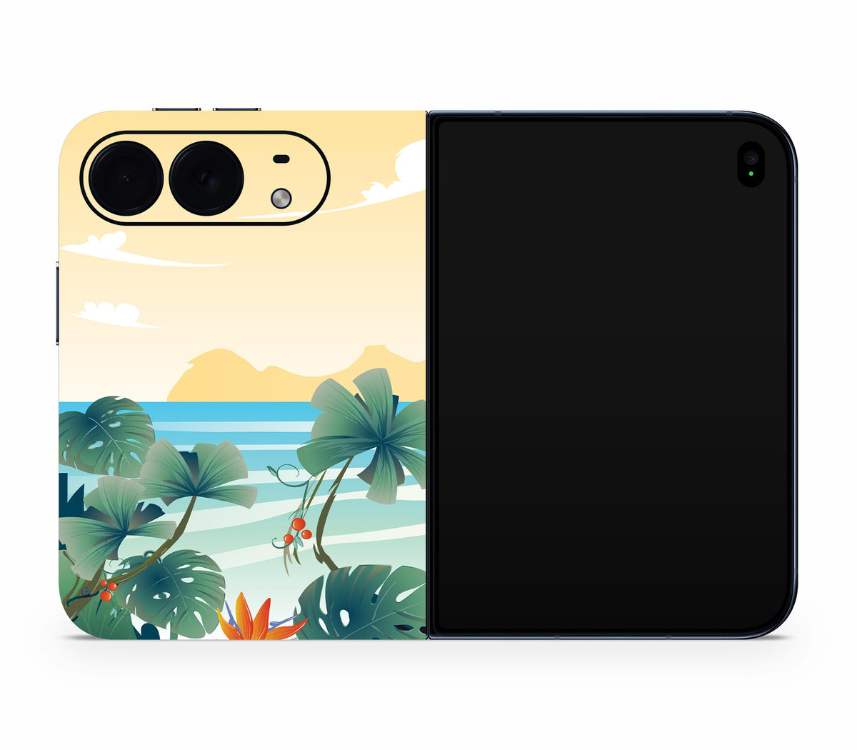 iPhone Duo skin, Sizzle Bay, full wrap without logo cutout
