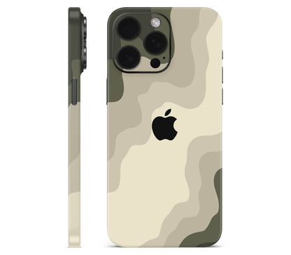 iPhone 15 Pro skin, Drift (Mirage), full wrap with logo cutout