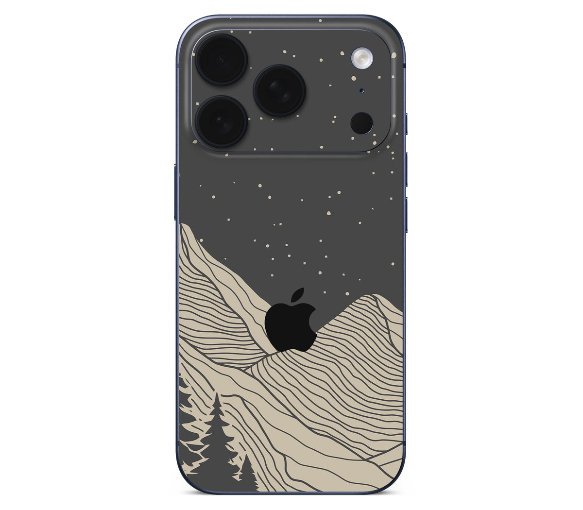 iPhone 18 Pro Max skin, Nightline, back skin with logo cutout