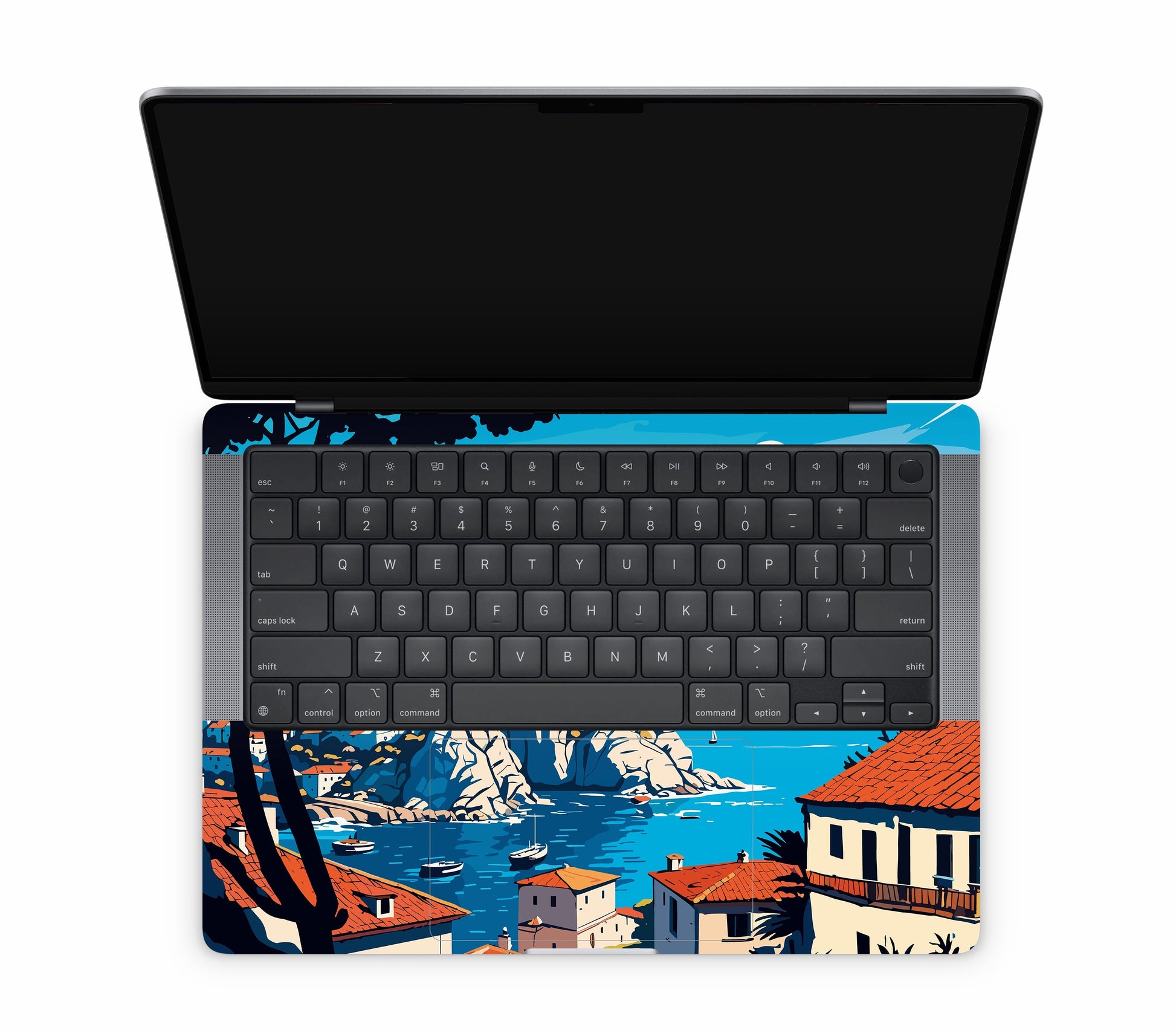 MacBook Pro 14" (2025, M5) skin, Coastal Clouds, inside skin