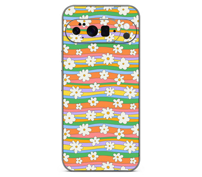 Google Pixel 11 Pro XL skin, Daisy Drift, back skin