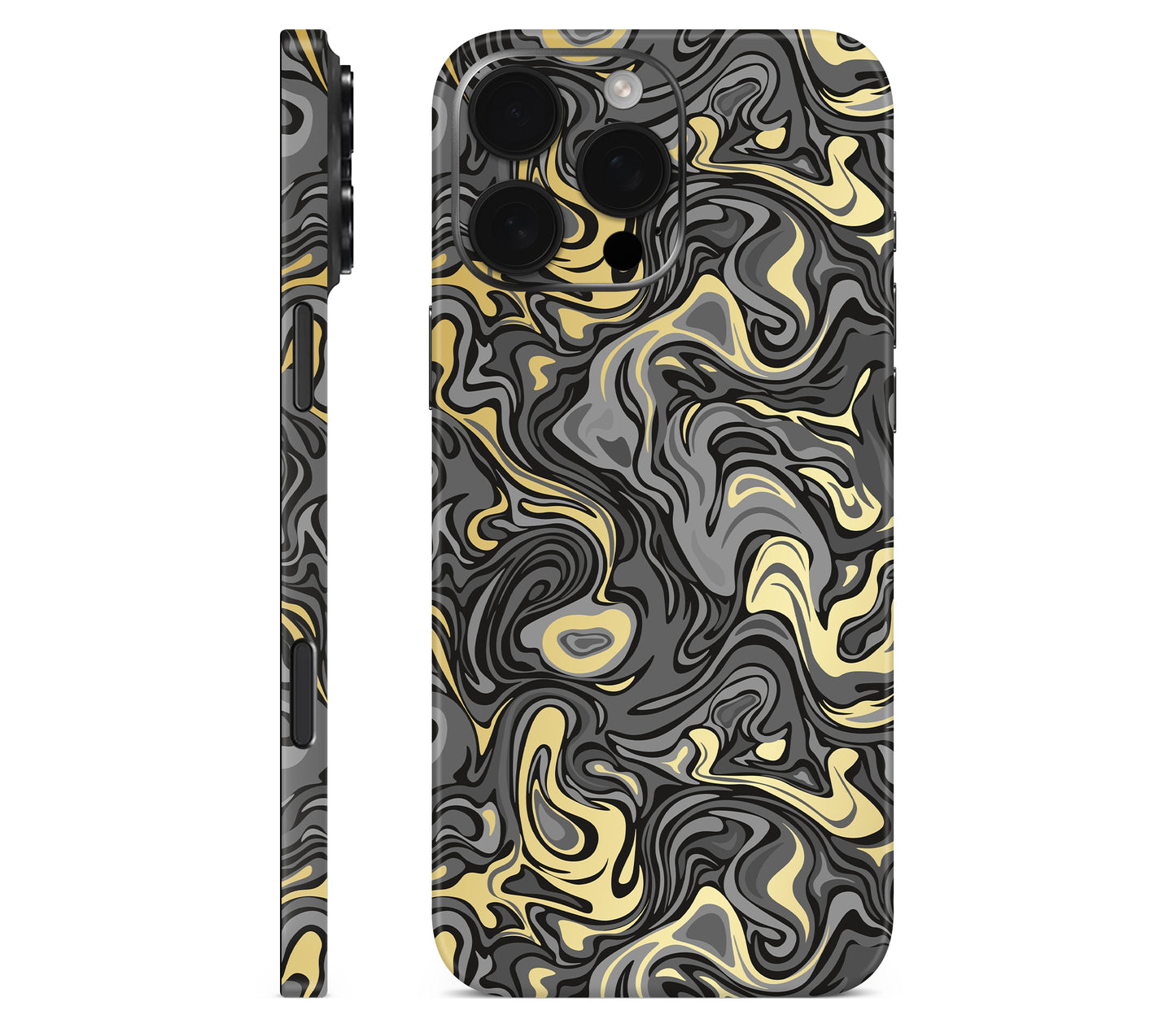 iPhone 16 Pro skin, Damnation, full wrap without logo cutout