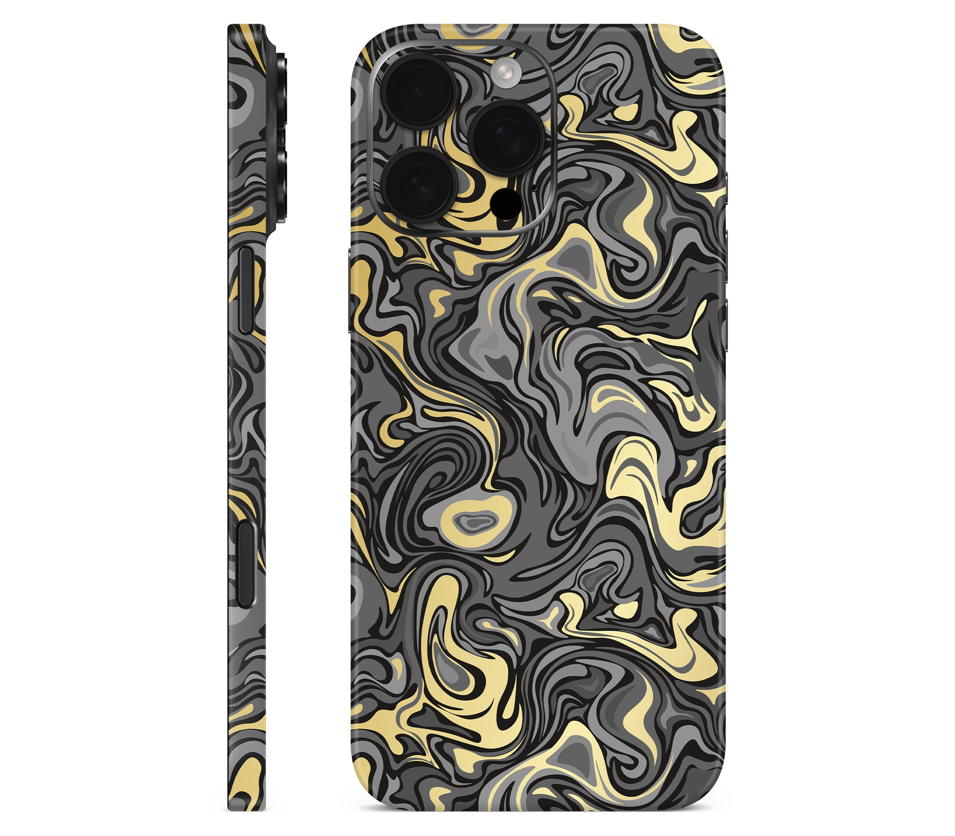 iPhone 16 Pro skin, Damnation, full wrap without logo cutout