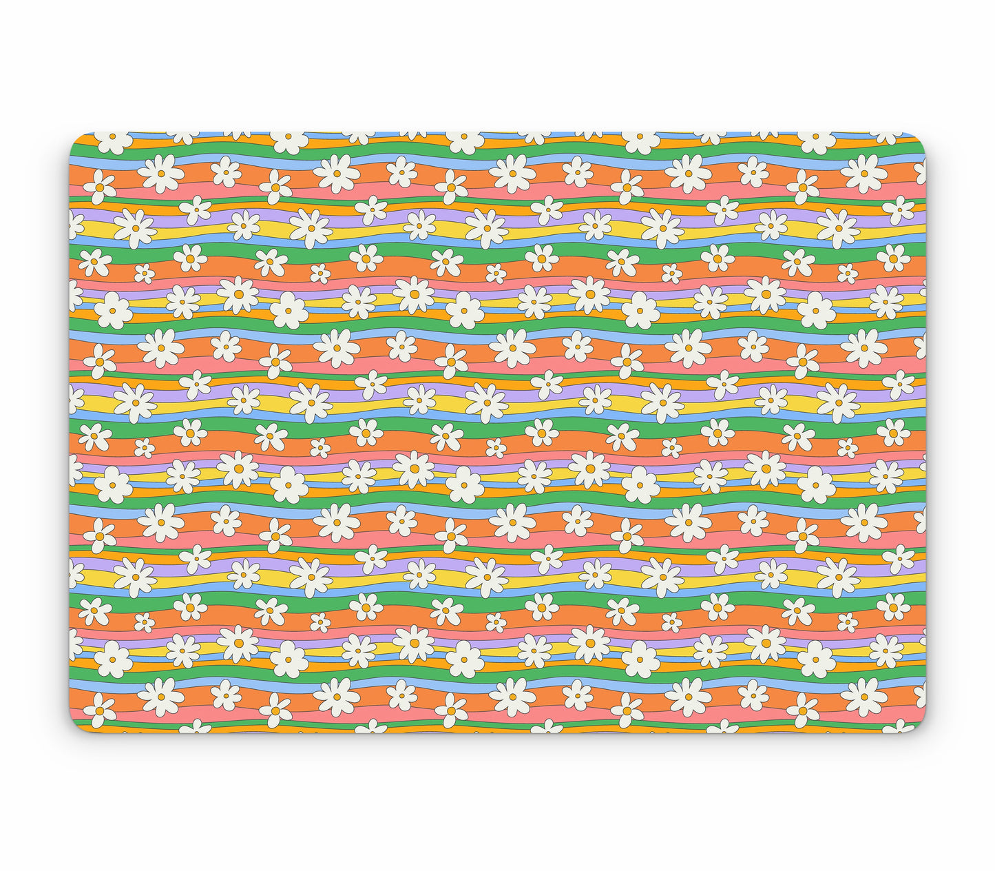 MacBook Pro 16" (2019, Touch Bar) skin, Daisy Drift, top skin without logo cutout