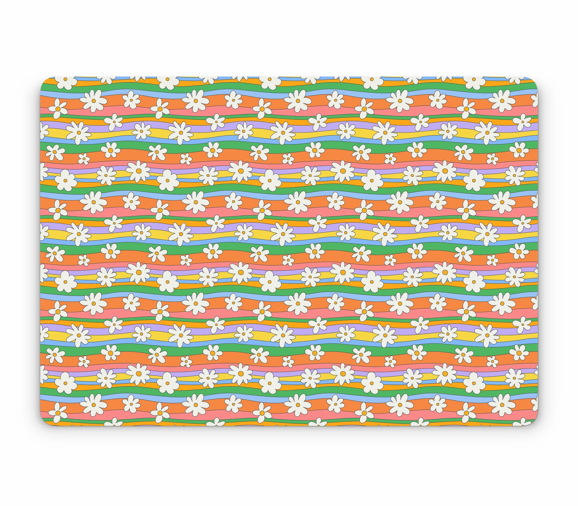 MacBook Pro 15" (2018, Touch Bar) skin, Daisy Drift, top skin without logo cutout