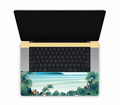 MacBook Pro 16" (2021, M1) skin, Sizzle Bay, inside skin