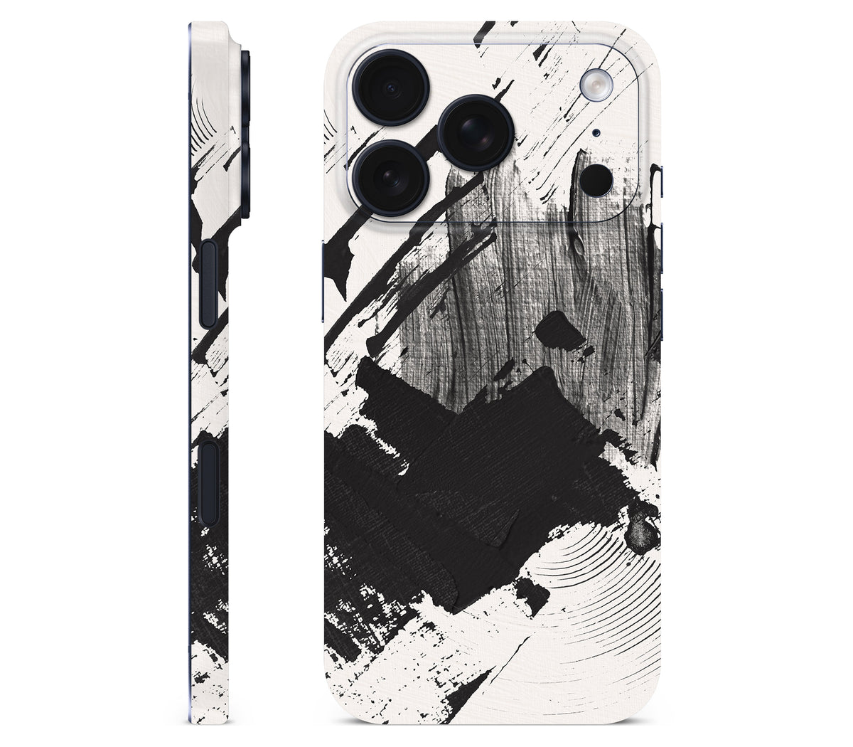 iPhone 18 Pro Max skin, Black Noir, full wrap without logo cutout