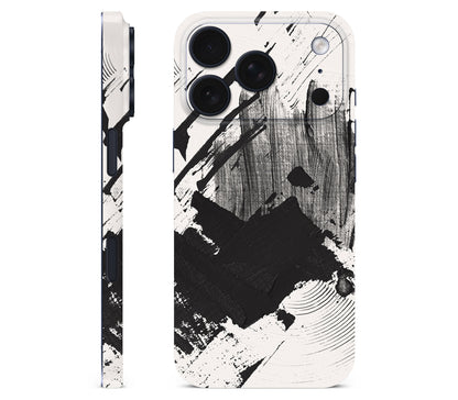 iPhone 18 Pro Max skin, Black Noir, full wrap without logo cutout