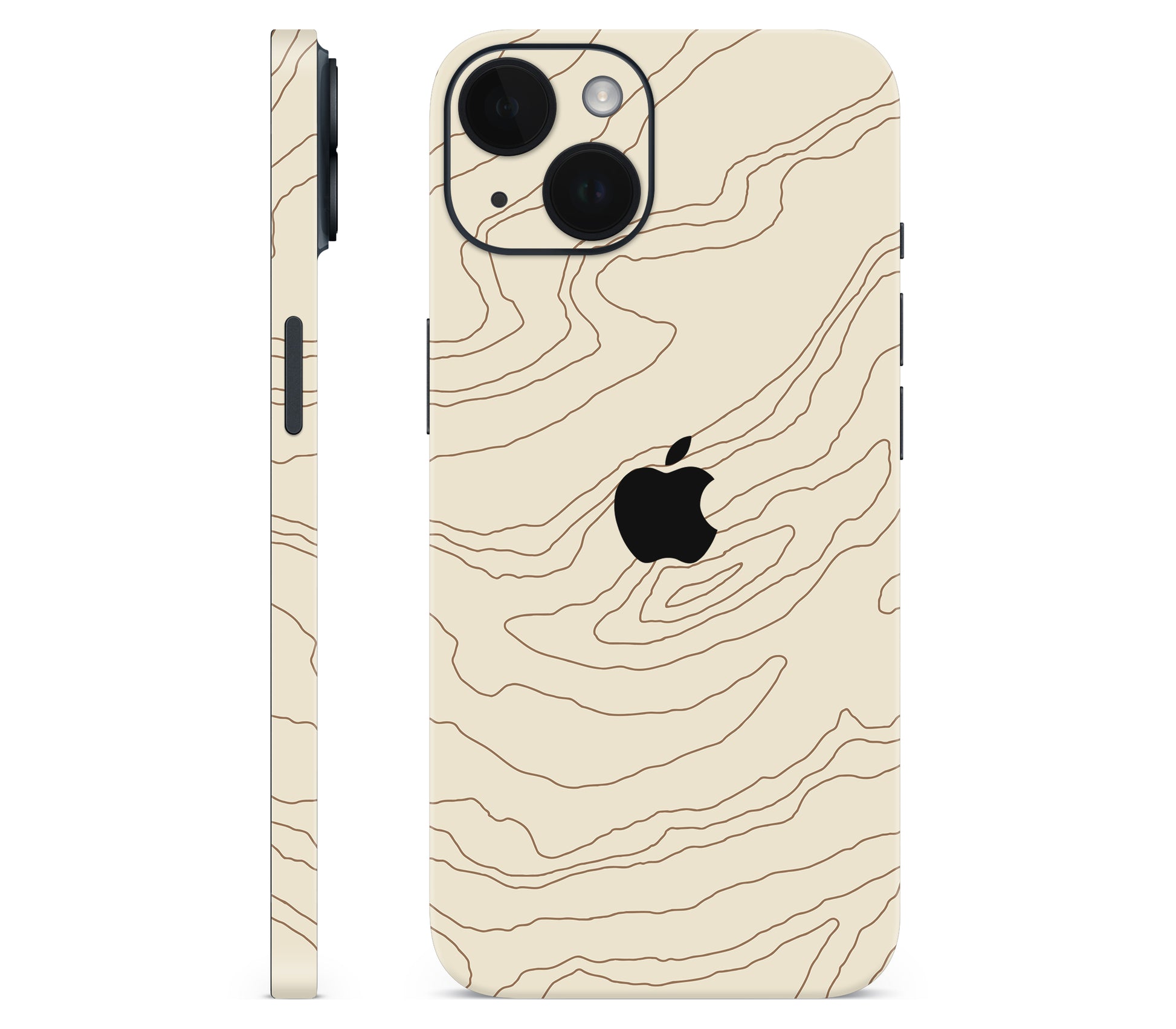 iPhone 14 skin, Dune, full wrap with logo cutout