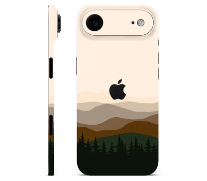 iPhone Air skin, Sierra Dusk, full wrap with logo cutout