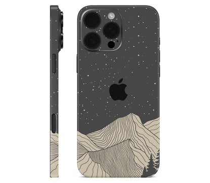 iPhone 16 Pro skin, Nightline, full wrap with logo cutout