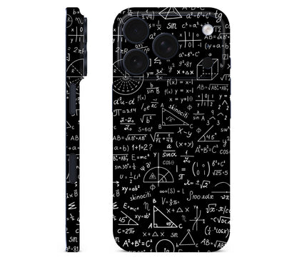 iPhone 18 Pro Max skin, Math Madness, full wrap without logo cutout