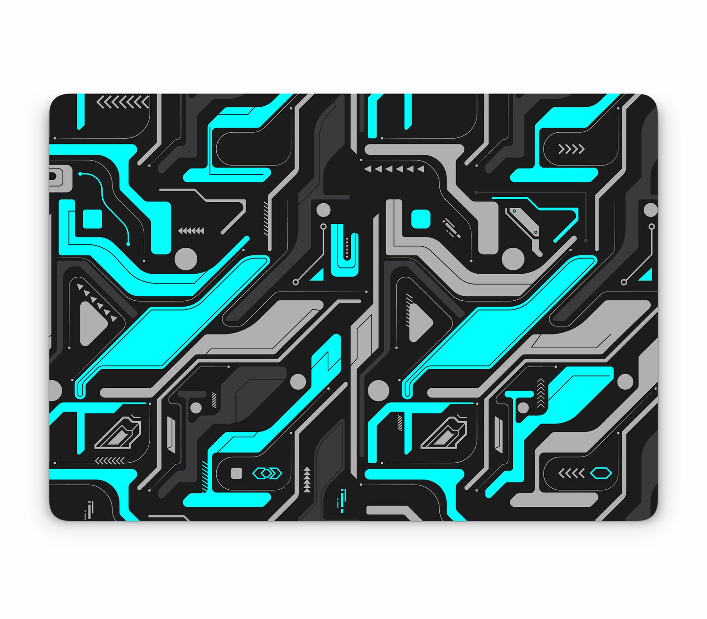 MacBook Pro 16" (2024, M4) skin, Code Rot (Glitch), top skin without logo cutout