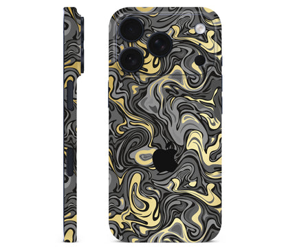iPhone 17 Pro skin, Damnation, full wrap with logo cutout