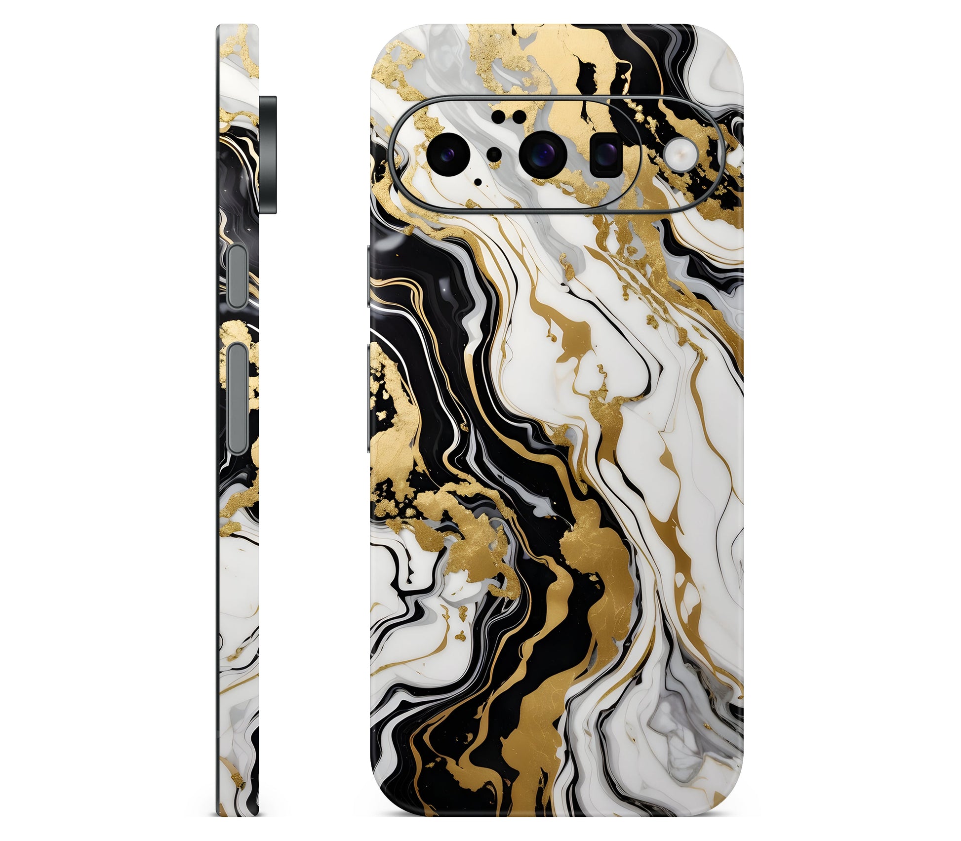 Google Pixel 11 skin, Gold Flare, full wrap skin