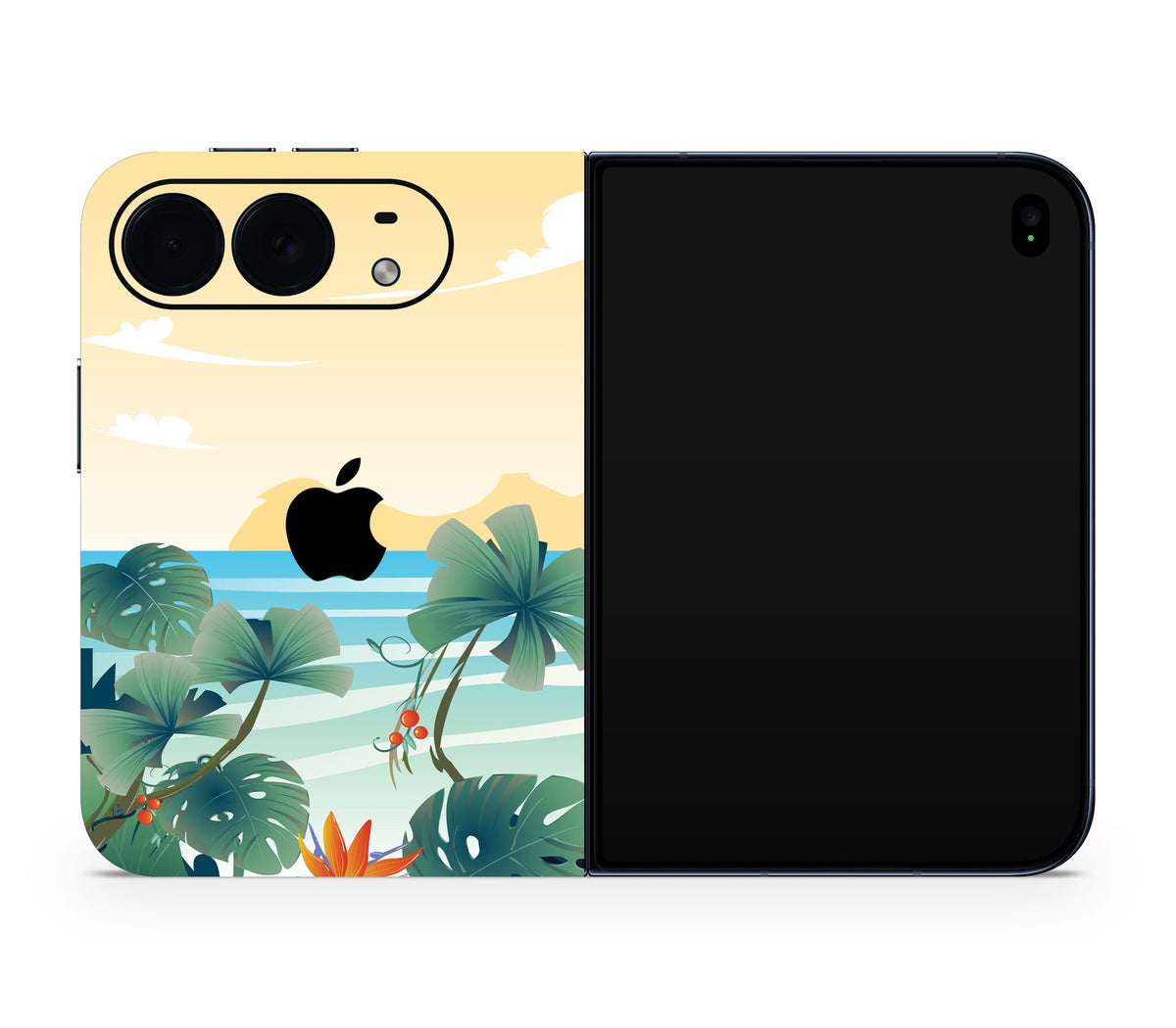 iPhone Duo skin, Sizzle Bay, full wrap with logo cutout