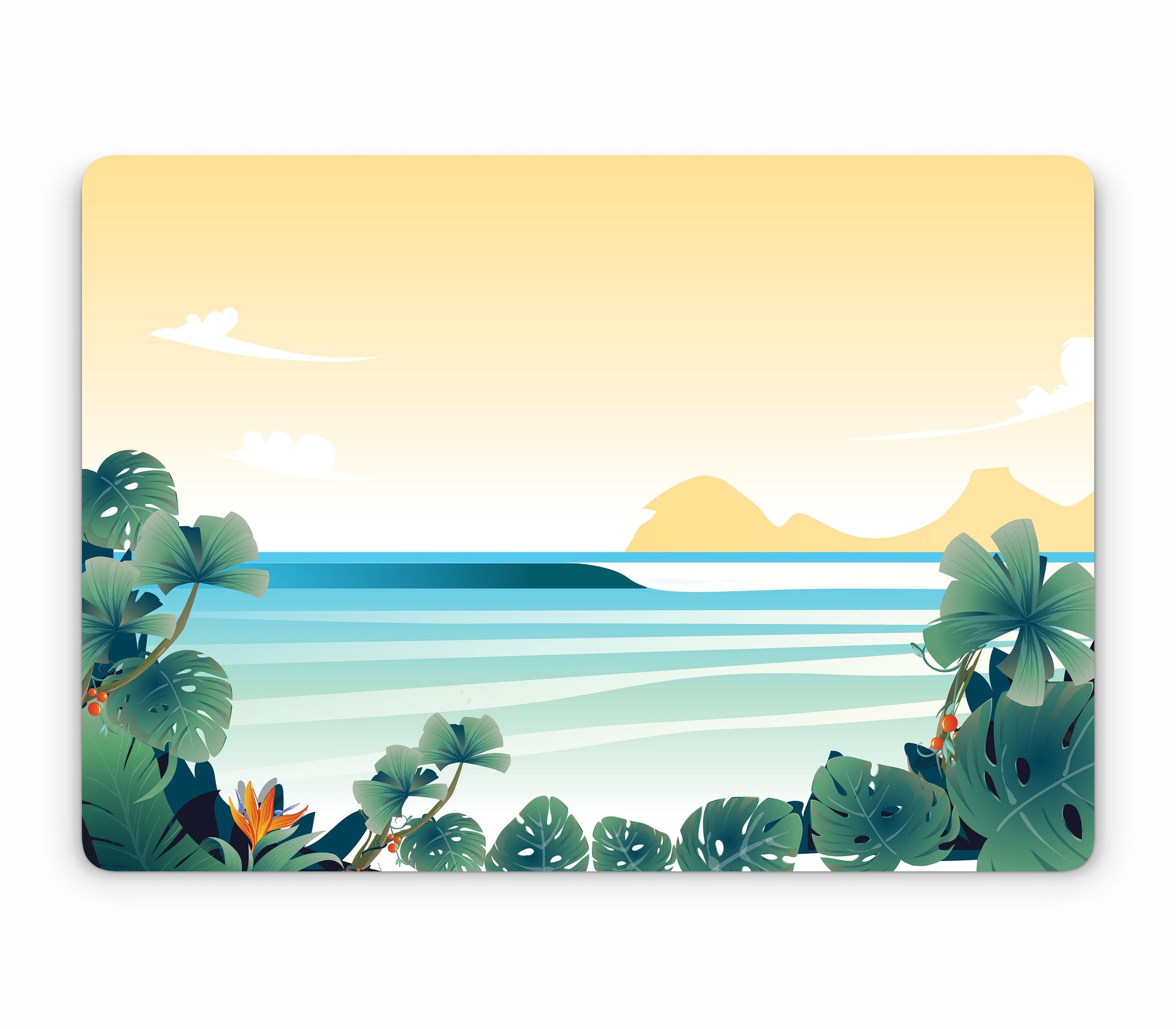 MacBook Air 13" (2024, M3) skin, Sizzle Bay, top skin without logo cutout
